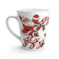 Hi Santa On Candy Cane Mid Century Retro Christmas Print Latte Coffee Mug
