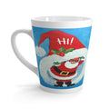 Hi Winking Santa Mid Century Retro Christmas Print Latte Mug