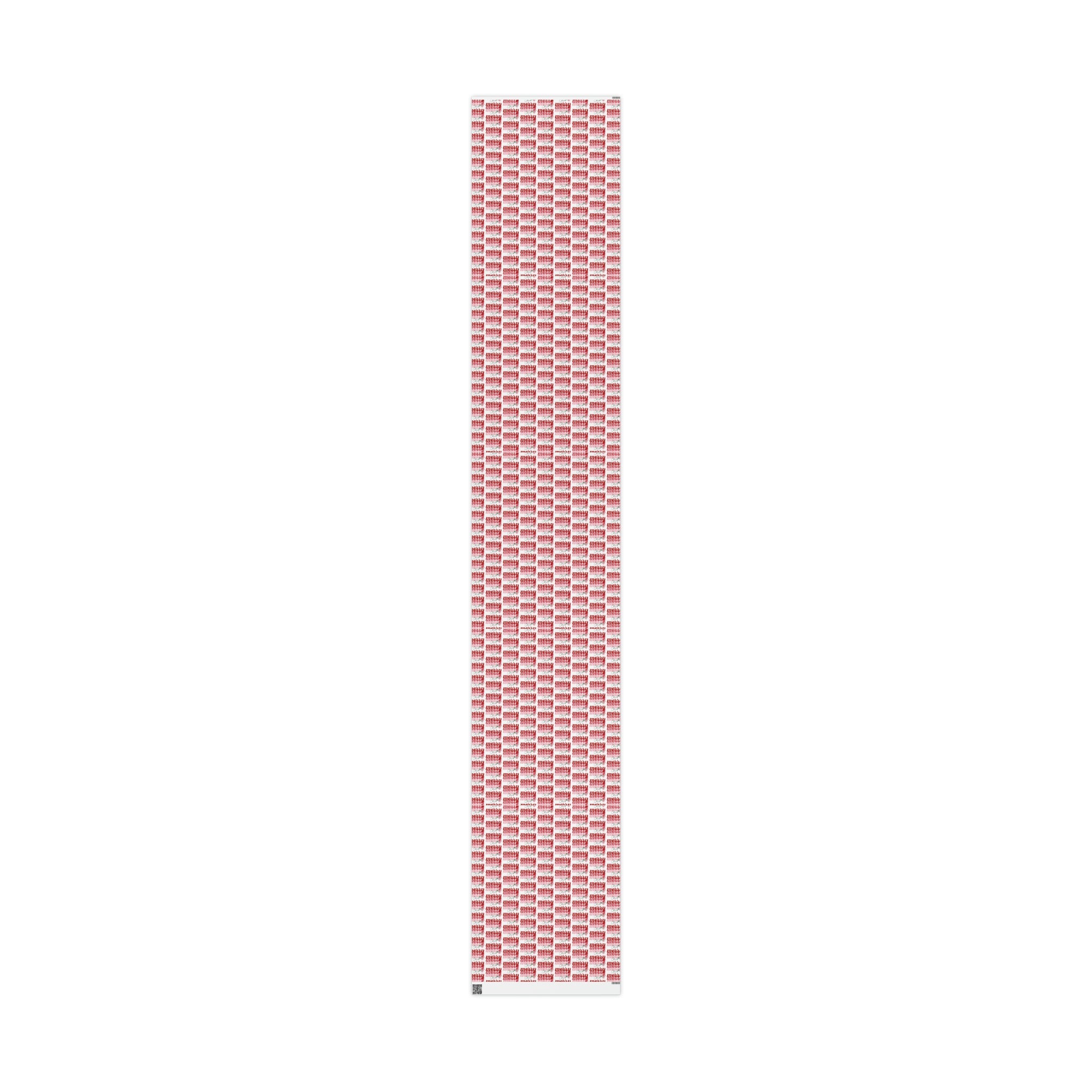 Merry Merry Merry Christmas Retro Style Christmas Print Holiday Gift Wrap Paper - Glossy Or Matte