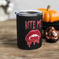 Bite Me Vampire Halloween Stainless Steel Travel Tumbler 10oz