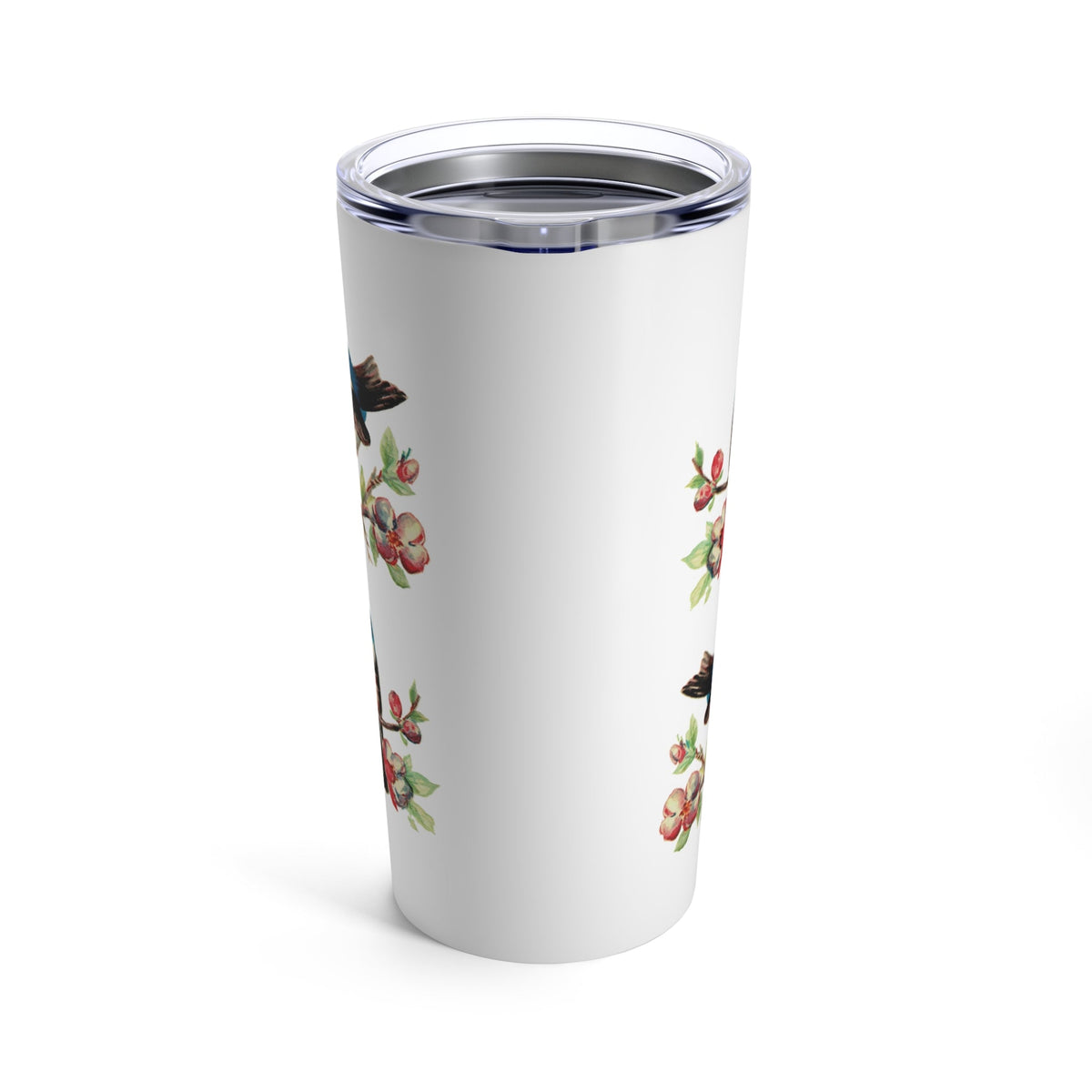 Retro Bluebirds Springs Stainless Steel Tumbler 20oz
