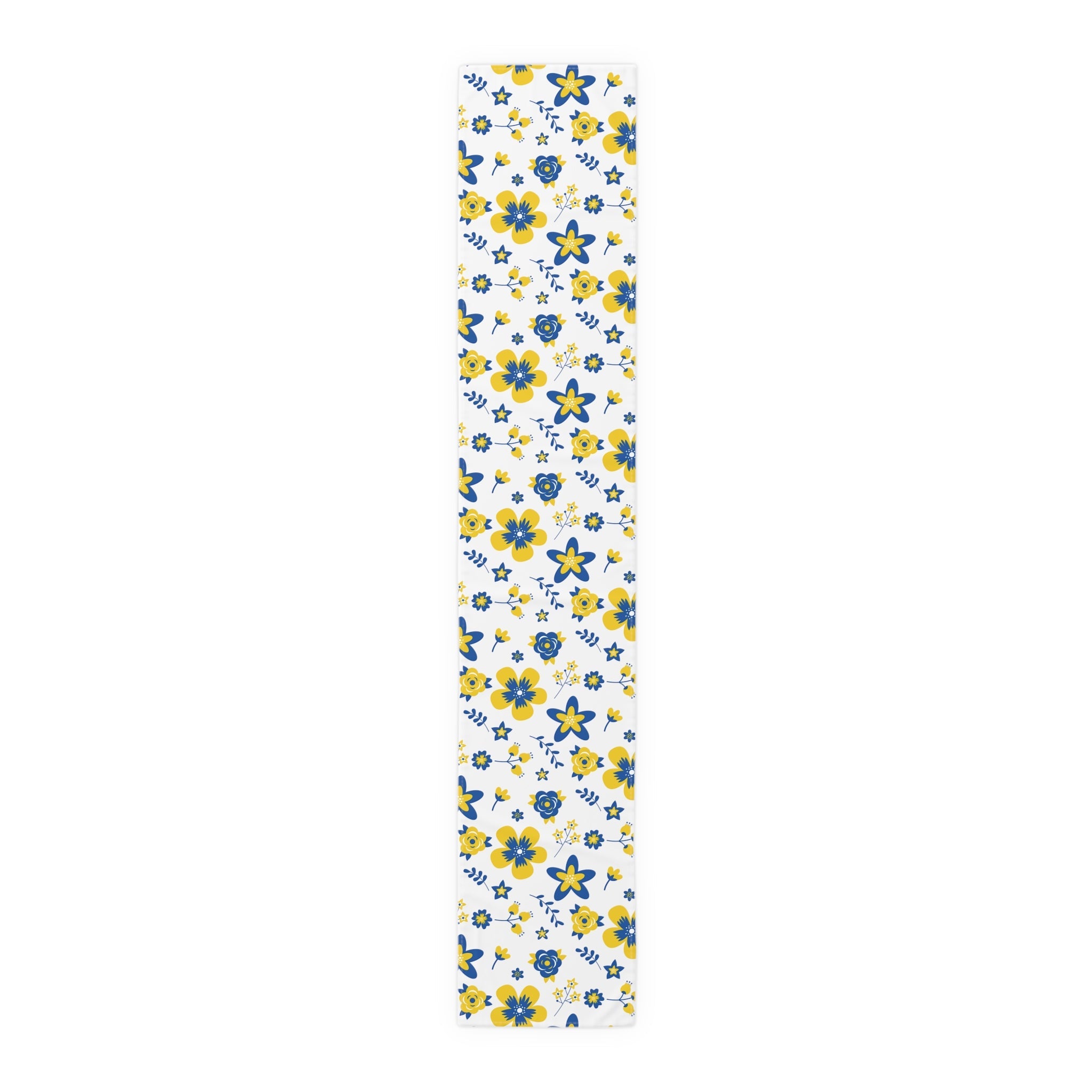 Ukrainian Country Flowers Spring Polyester Table Runner