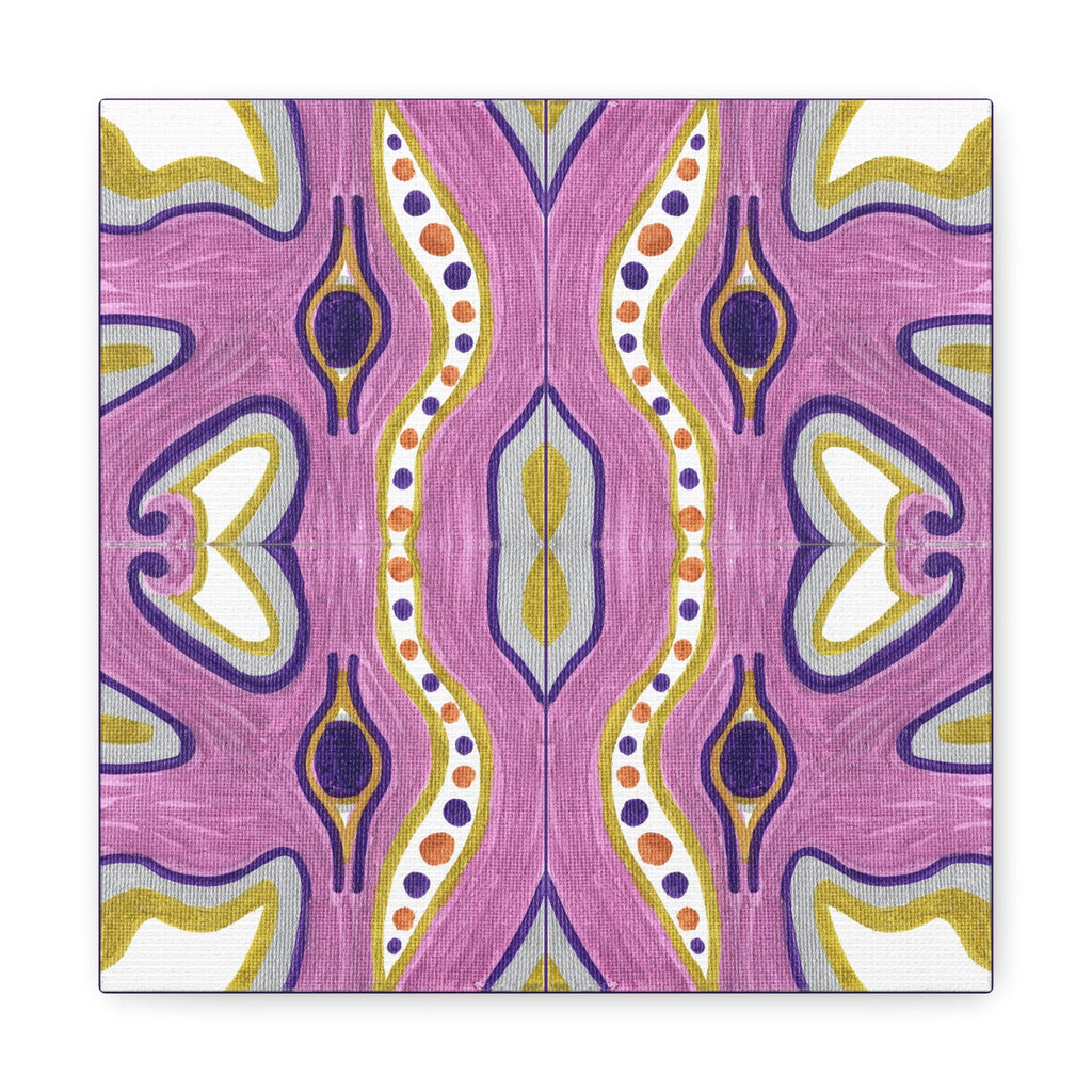 Purple E Mosiac Caden Caraco Canvas Gallery Wrap