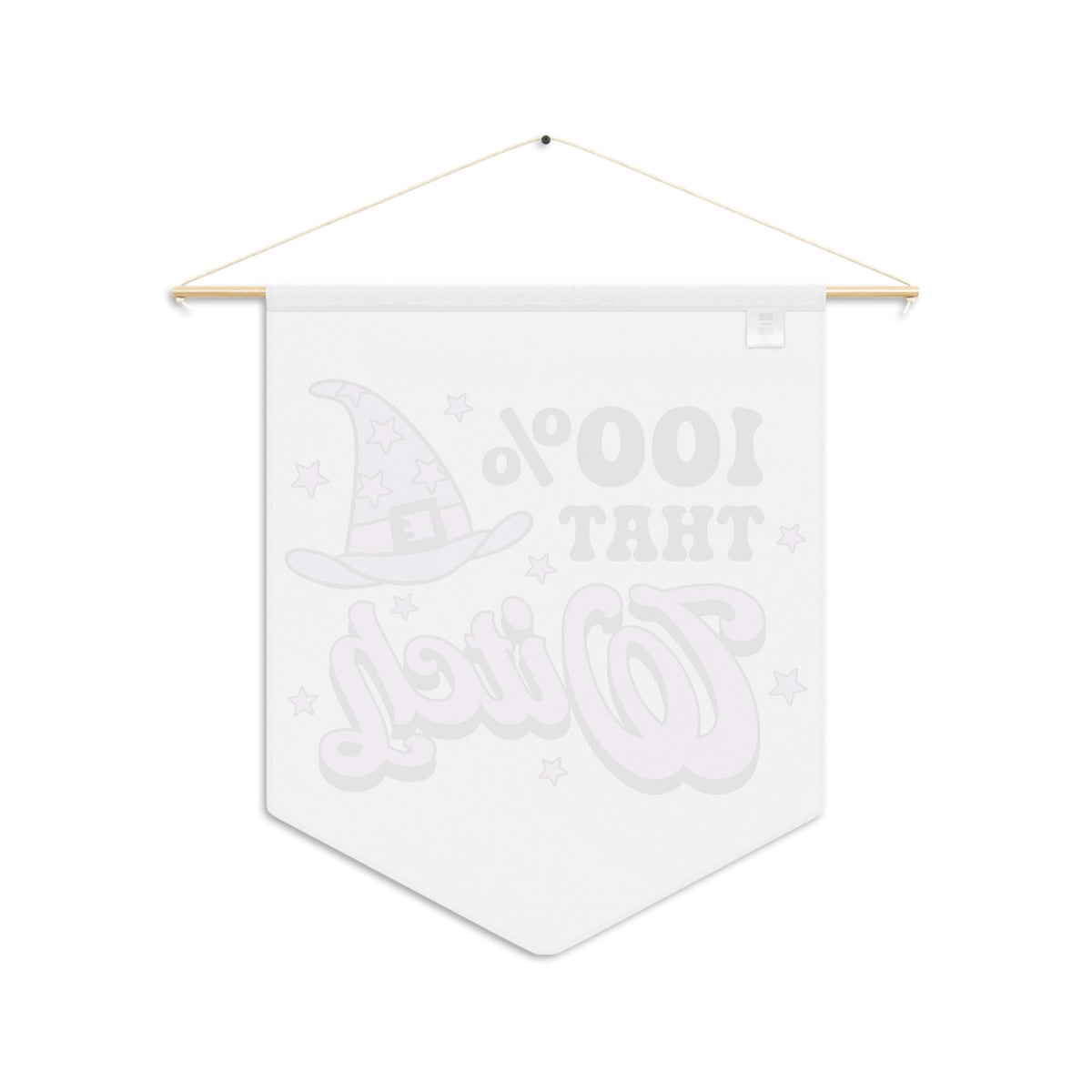 100% That Witch Halloween Print Wall Hanging Banner Flag