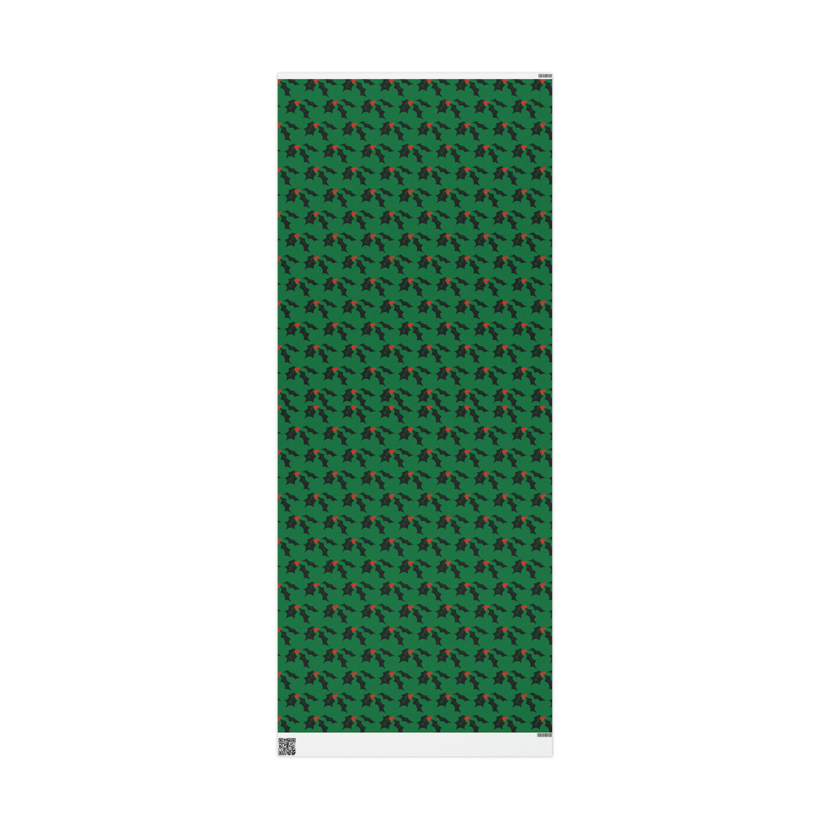 Christmas Holly Mid Century Retro Christmas Print Holiday Gift Wrap Paper - Glossy Or Matte