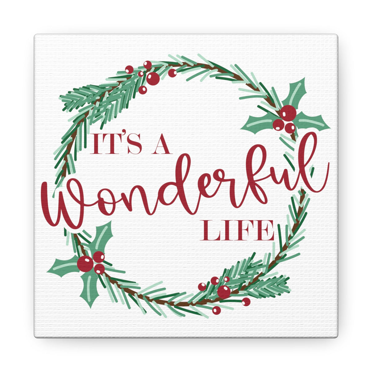 It's A Wonderfull Life Retro Style Canvas Gallery Wraps