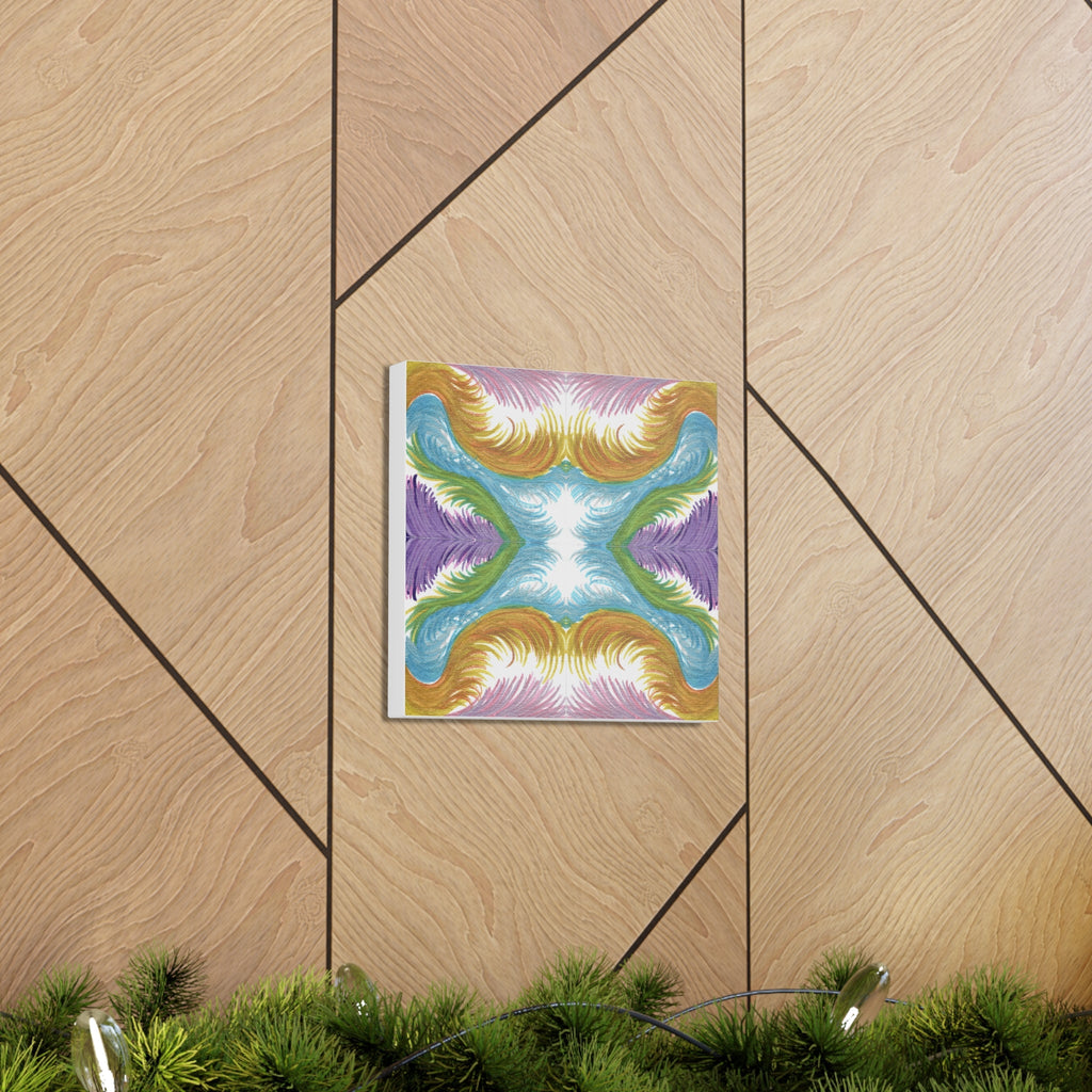 Lyran Feathers Variation 2 Caden Caraco Canvas Gallery Wrap