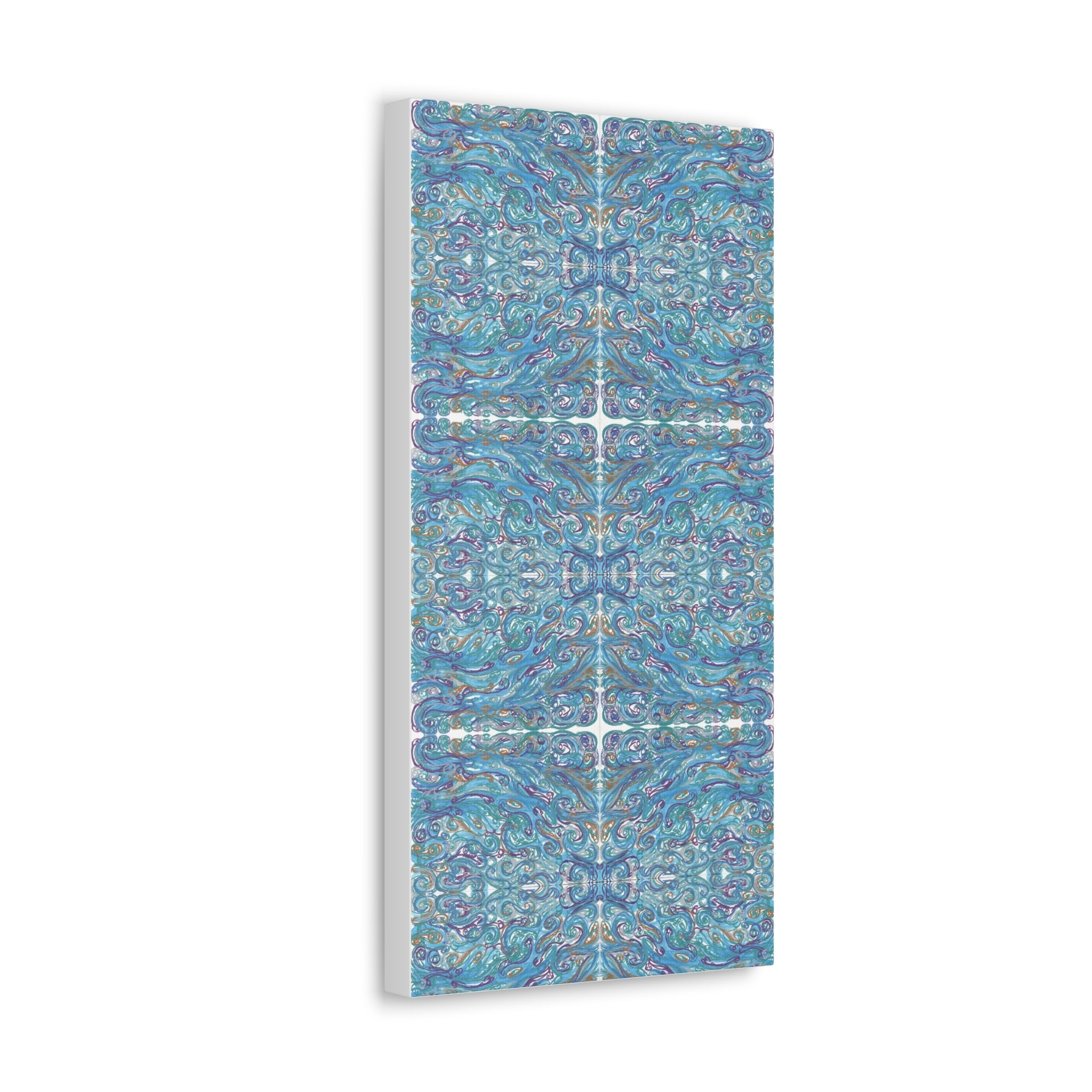 "Ocean of Spirals" Caden Caraco Canvas Gallery Wrap - 10" x 20"