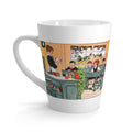 Teacher With Students In Classroom Retro Vintage Print Latte Coffee Mug