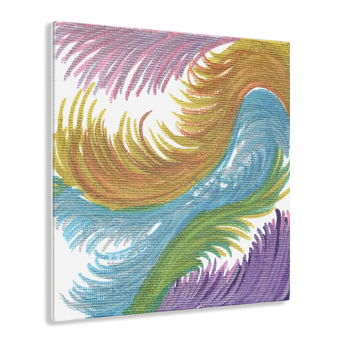 Space Feathers Caden Caraco Acrylic Print