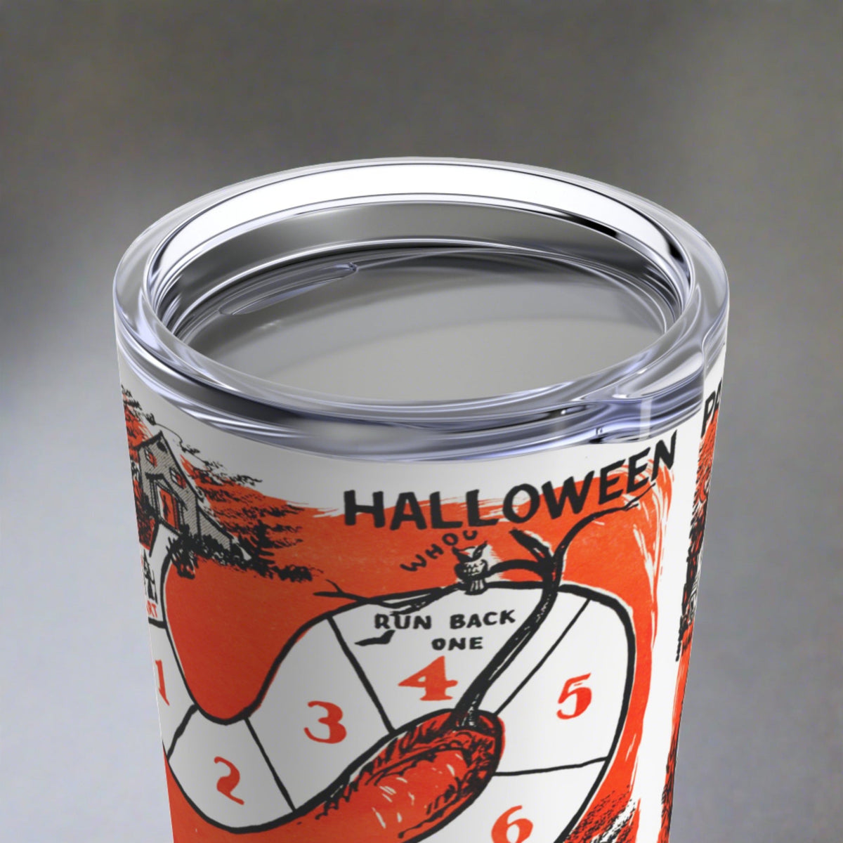 Halloween Party Board Game Retro Halloween Print Stainless Steel Tumbler 20oz