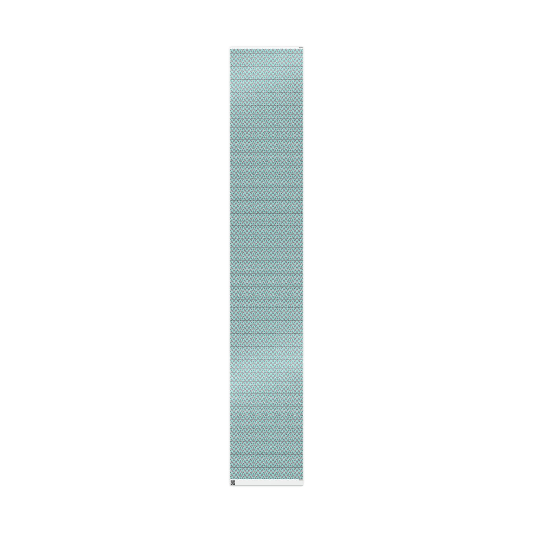 Pastel Pink Christmas Trees Teal Christmas Print Holiday Gift Wrap Paper - Glossy Or Matte