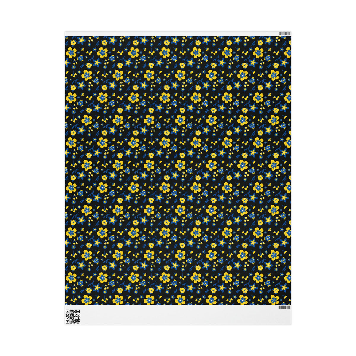 Ukranian Country Flowers Spring Holiday Gift Wrap Paper - Glossy Or Matte
