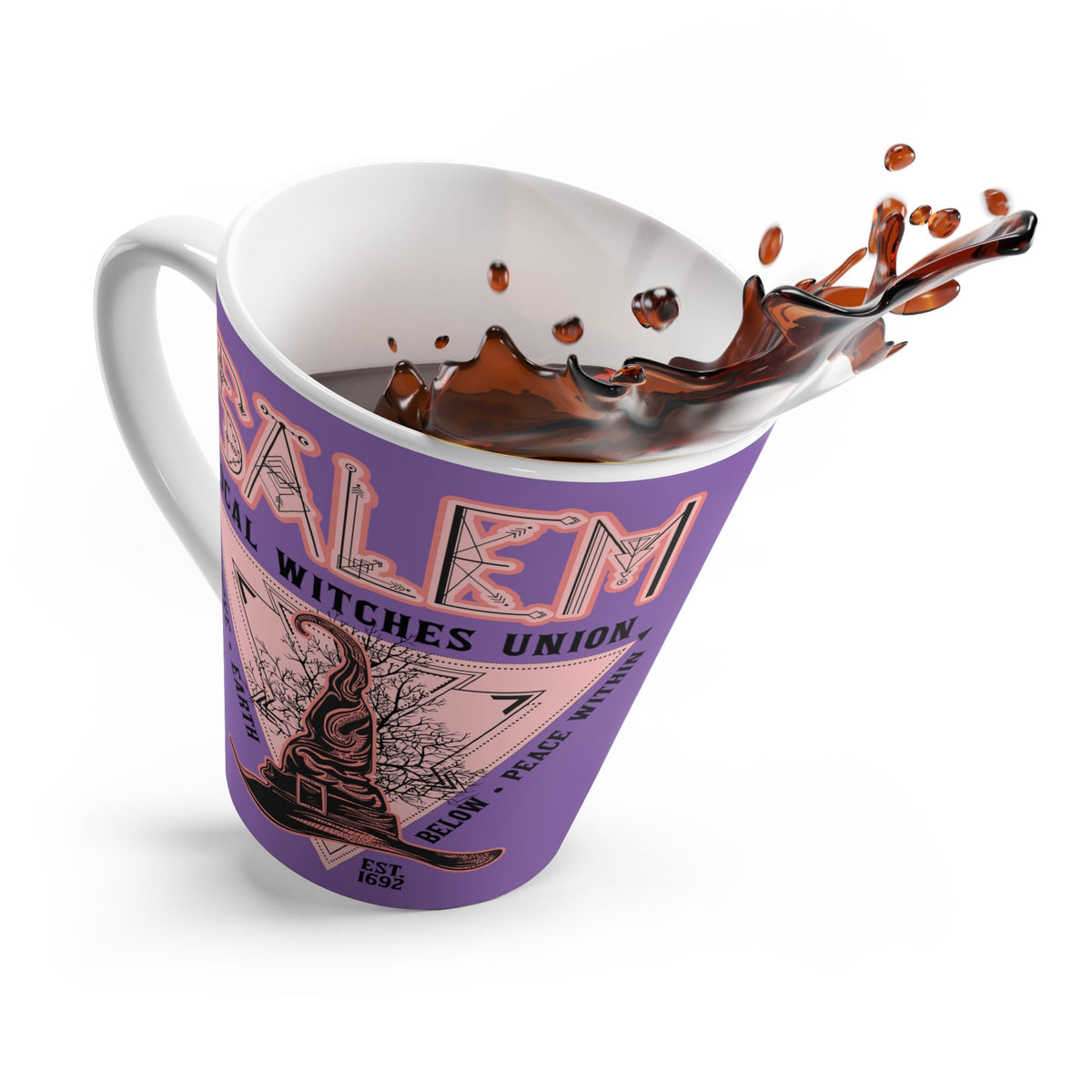 Salem Local Witches Union Halloween Print Latte Mug