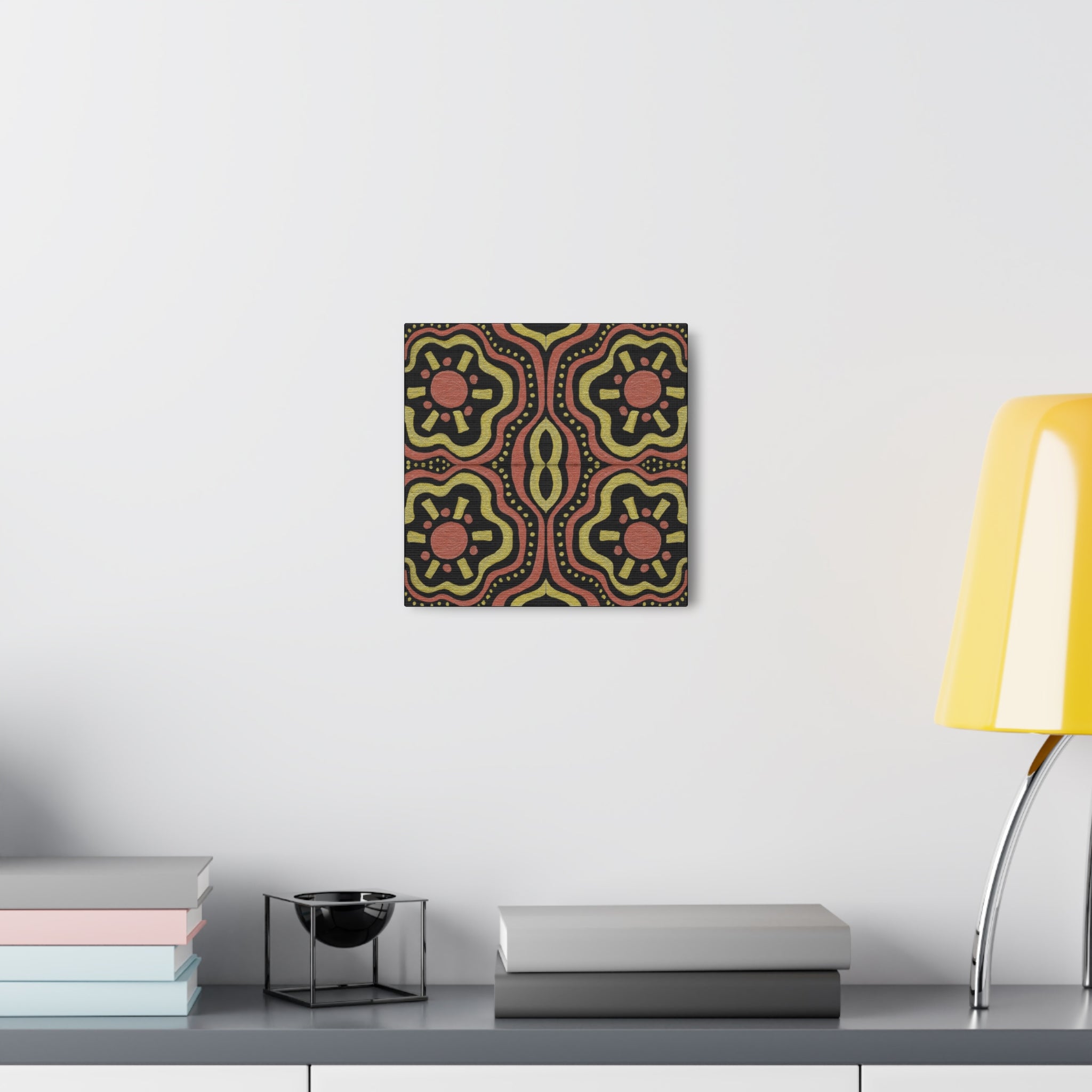 Gold Suns Mosaic Caden Caraco Canvas Gallery Wrap