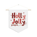 Holly Jolly Season Christmas Print Wall Hanging Banner Flag