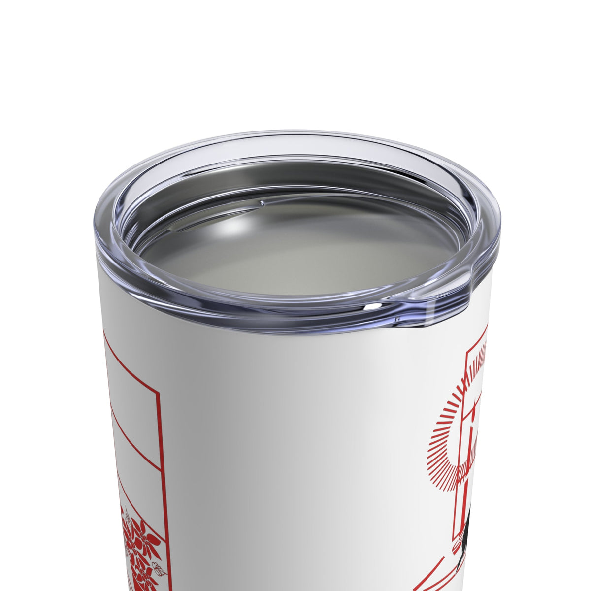 Scottie In Window Christmas Candle Retro Christmas Print Stainless Steel Tumbler 10oz