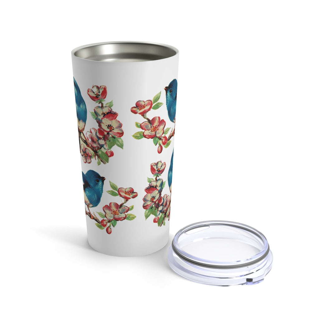 Retro Bluebirds Springs Stainless Steel Tumbler 20oz