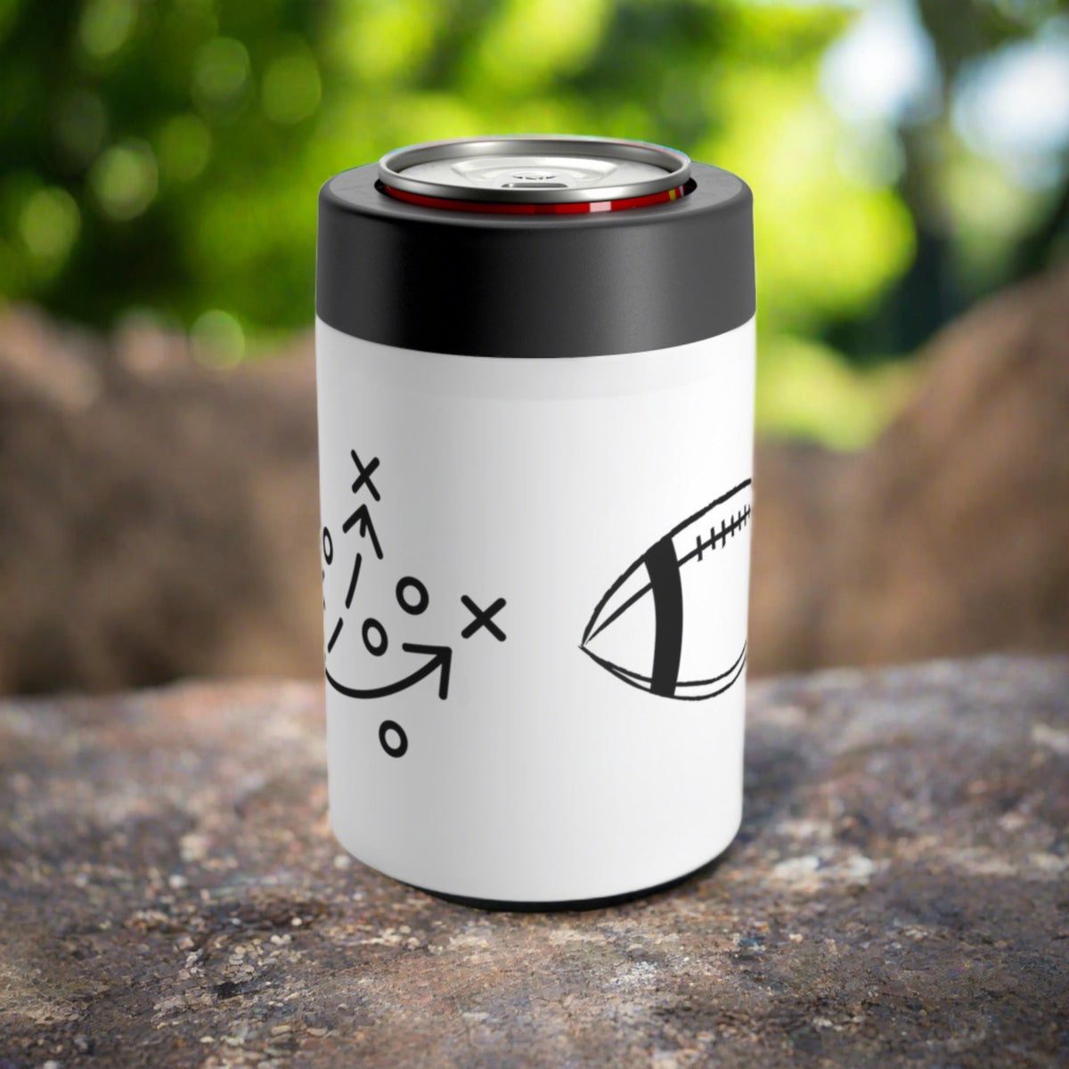 Atomic Retro Game Day Stainless Steel Can and Bottle Holder