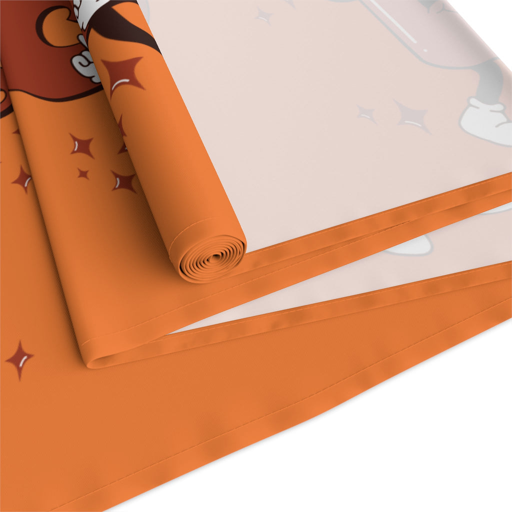Tis The Season For Pumpkin Spice Retro Style Fall Autumn Decor Cotton PolyTable Runner