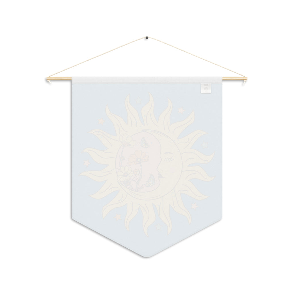 Celestial Sun Moon Print Wall Hanging Banner Flag