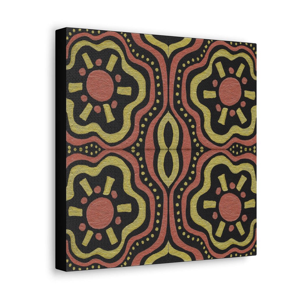 Gold Suns Mosaic Caden Caraco Canvas Gallery Wrap