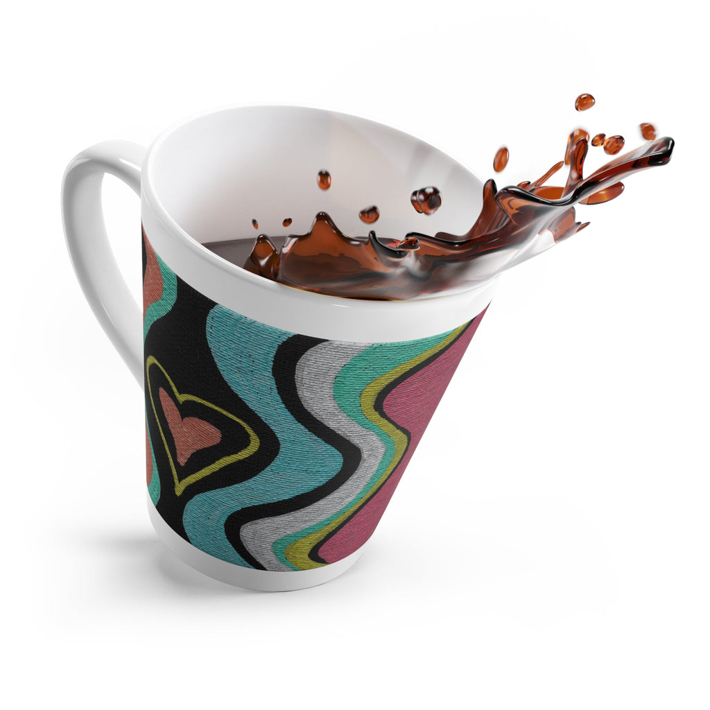 Love Finds A Way - Original Artwork by Caden Caraco on 12oz Ceramic Latte Mug