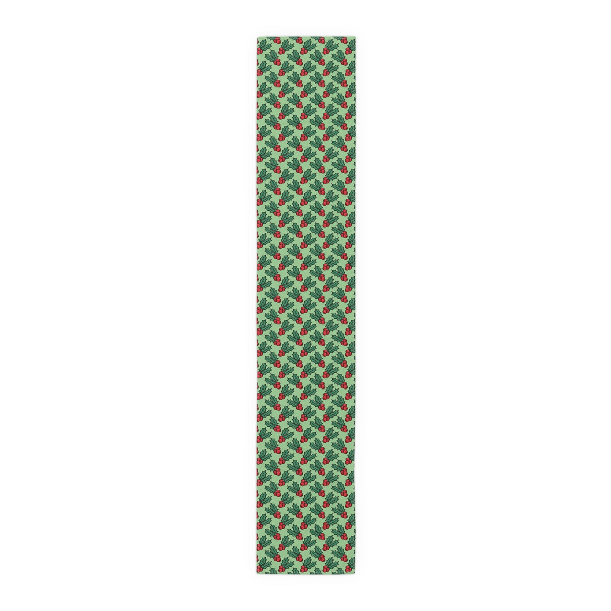 Cute Christmas Holly Christmas Print Home Decor Cotton Poly Table Runner