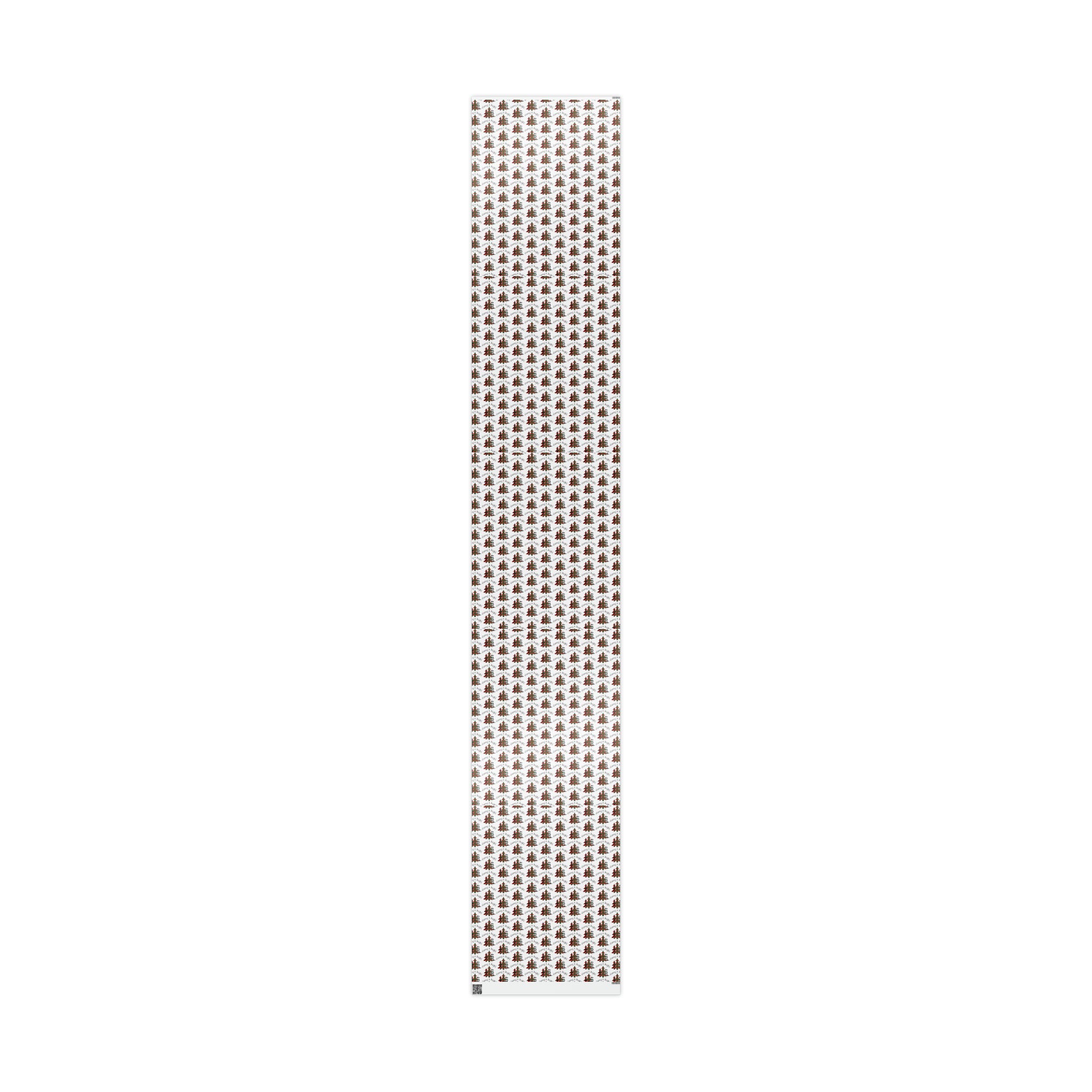 Merry And Bright Buffalo Checkered Trees Christmas Print Holiday Gift Wrap Paper - Glossy Or Matte
