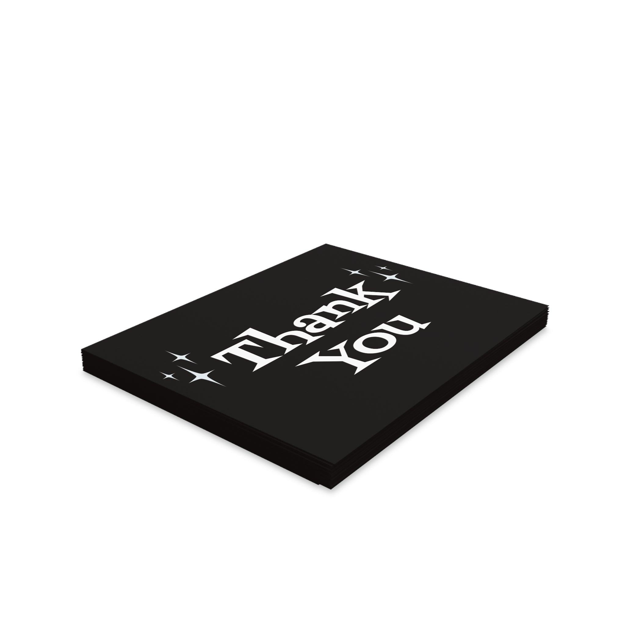 Thank You Starburst Atomic Mid Century Retro Style Thank You Matte Greeting Cards (8, 16, and 24 pcs)