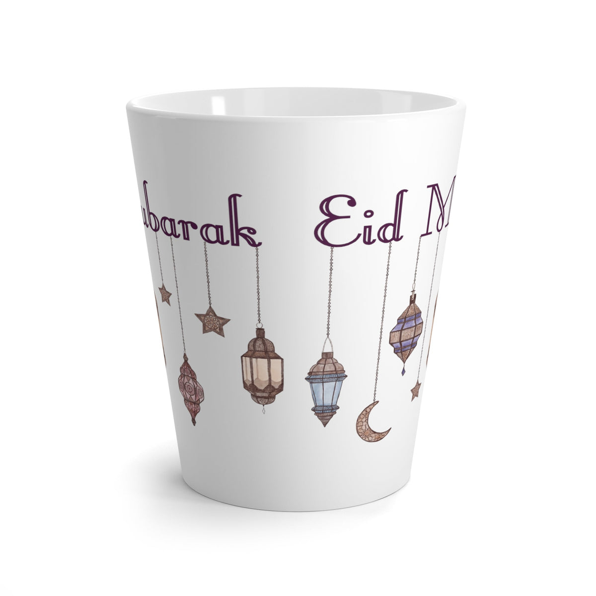 Eid Mubarak Festival Arabic Lanterns Latte Mug