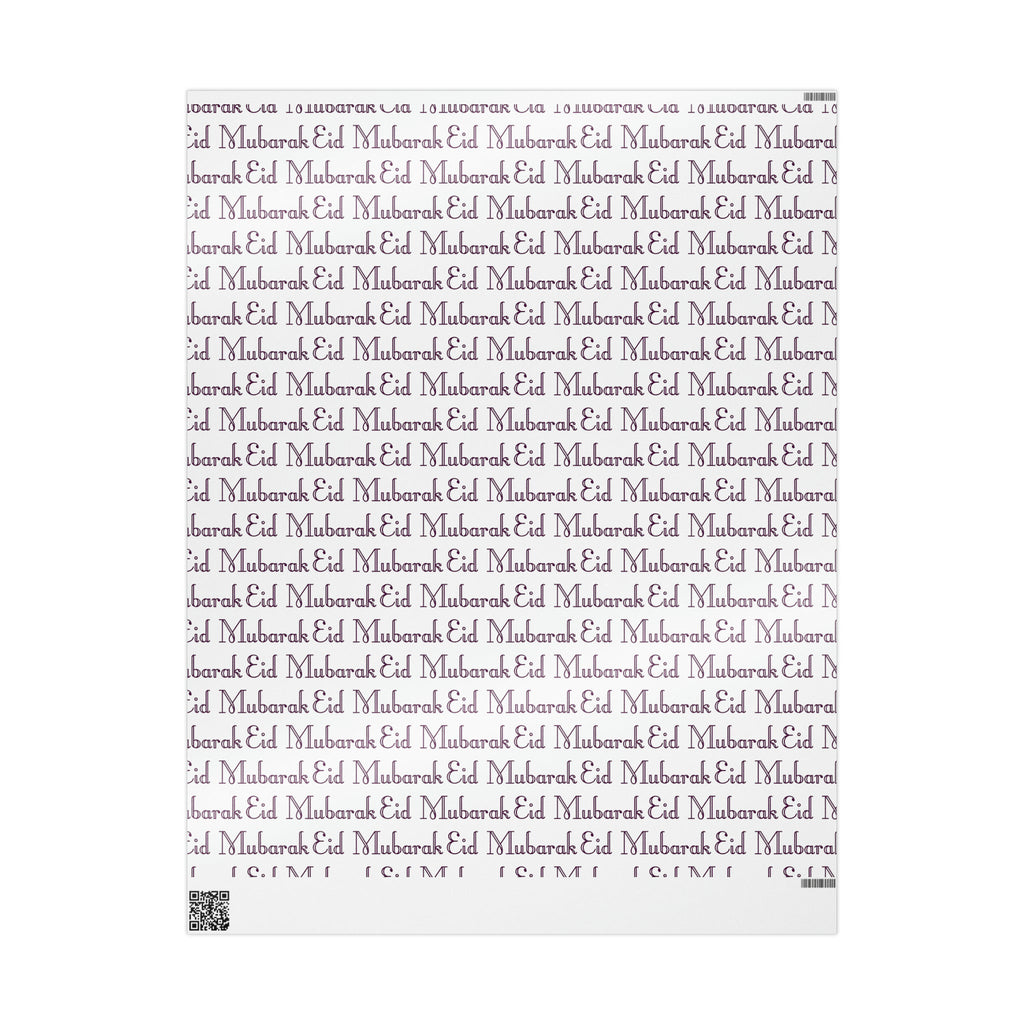Eid Mubarak Holiday Gift Wrap Paper - Glossy Or Matte