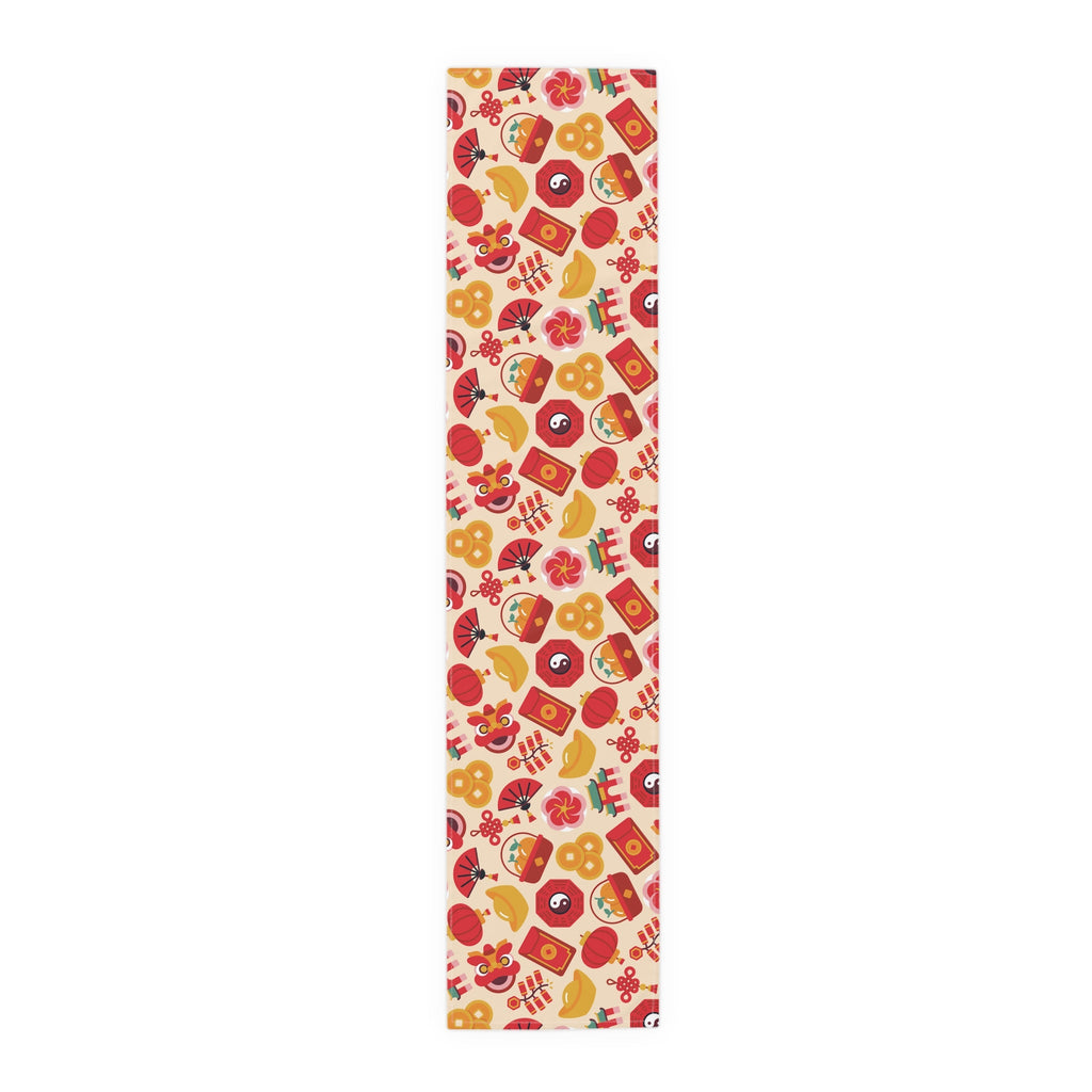Lunar New Year Of The Dragon Spring Festival Holiday Table Runner - Cotton Or Polyester