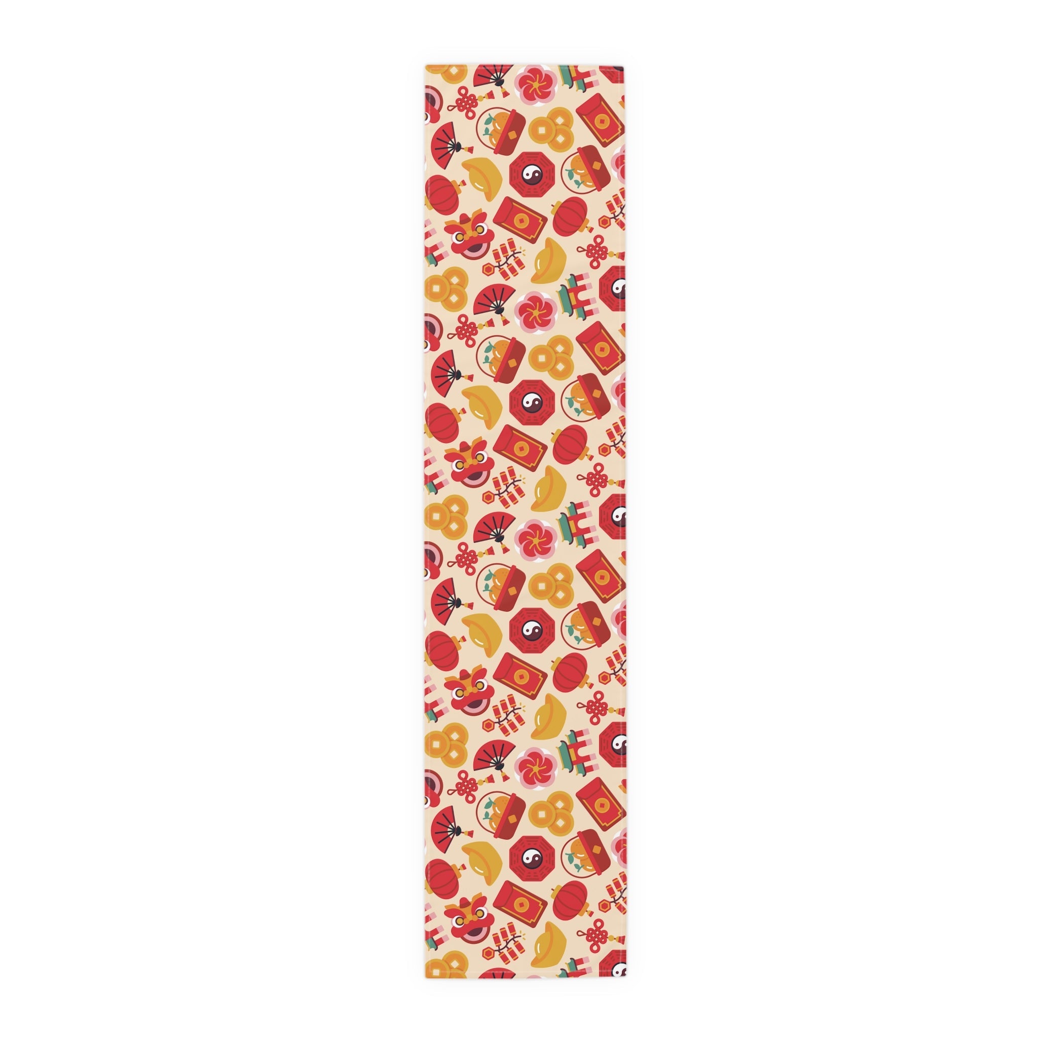 Lunar New Year Of The Dragon Spring Festival Holiday Table Runner - Cotton Or Polyester