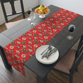 Atomic Christmas Ornaments Mid Century Retro Style Christmas Table Runner