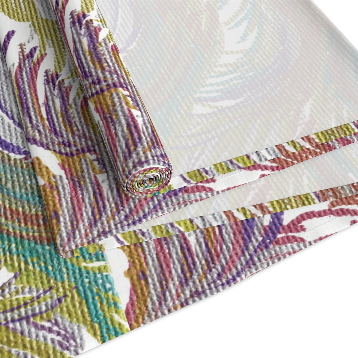 Space Feathers Caden Caraco Modern Art Decor Cotton Poly Table Runner