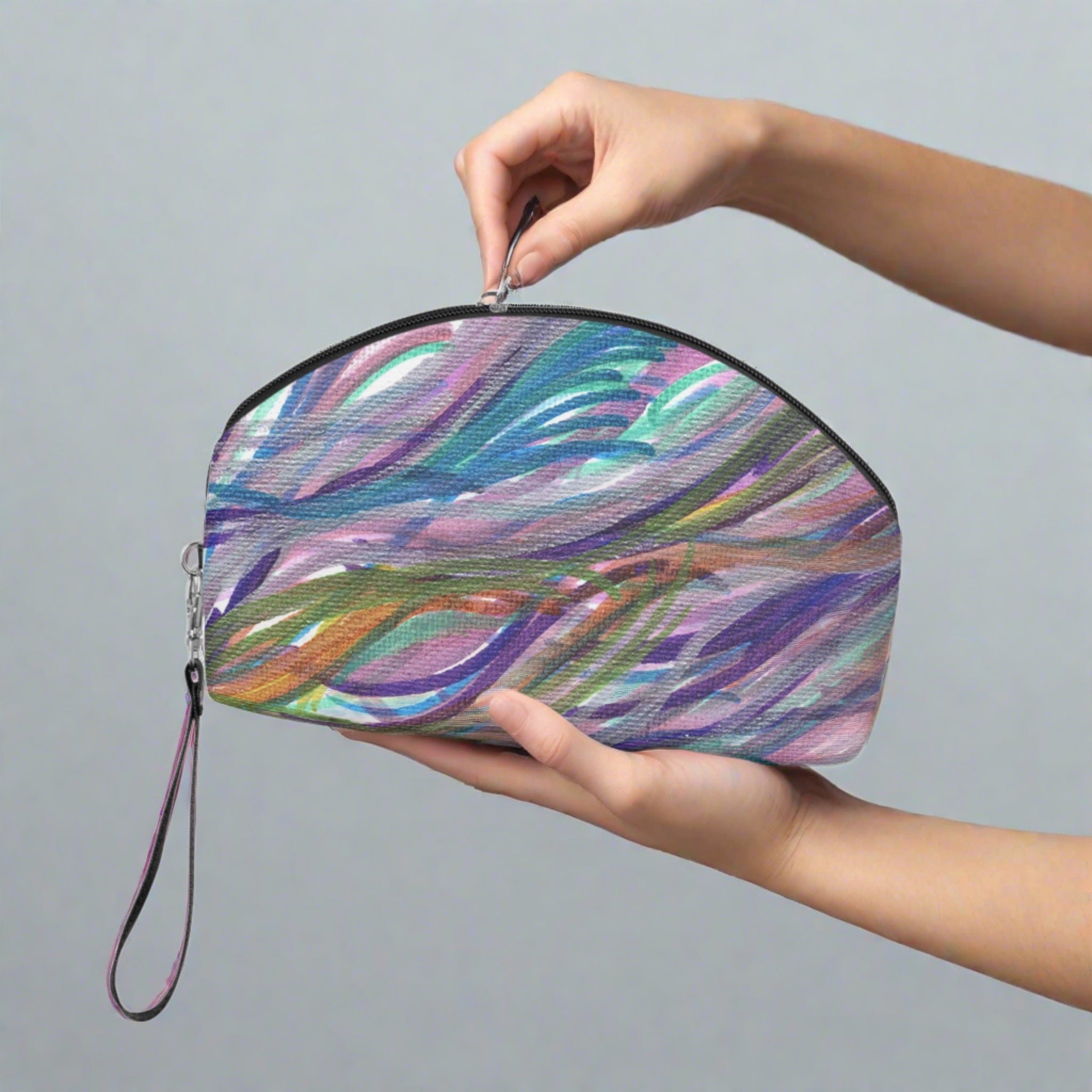 Lyran Winds Caden Caraco Art Print Cosmetic Makeup Bag Wristlet