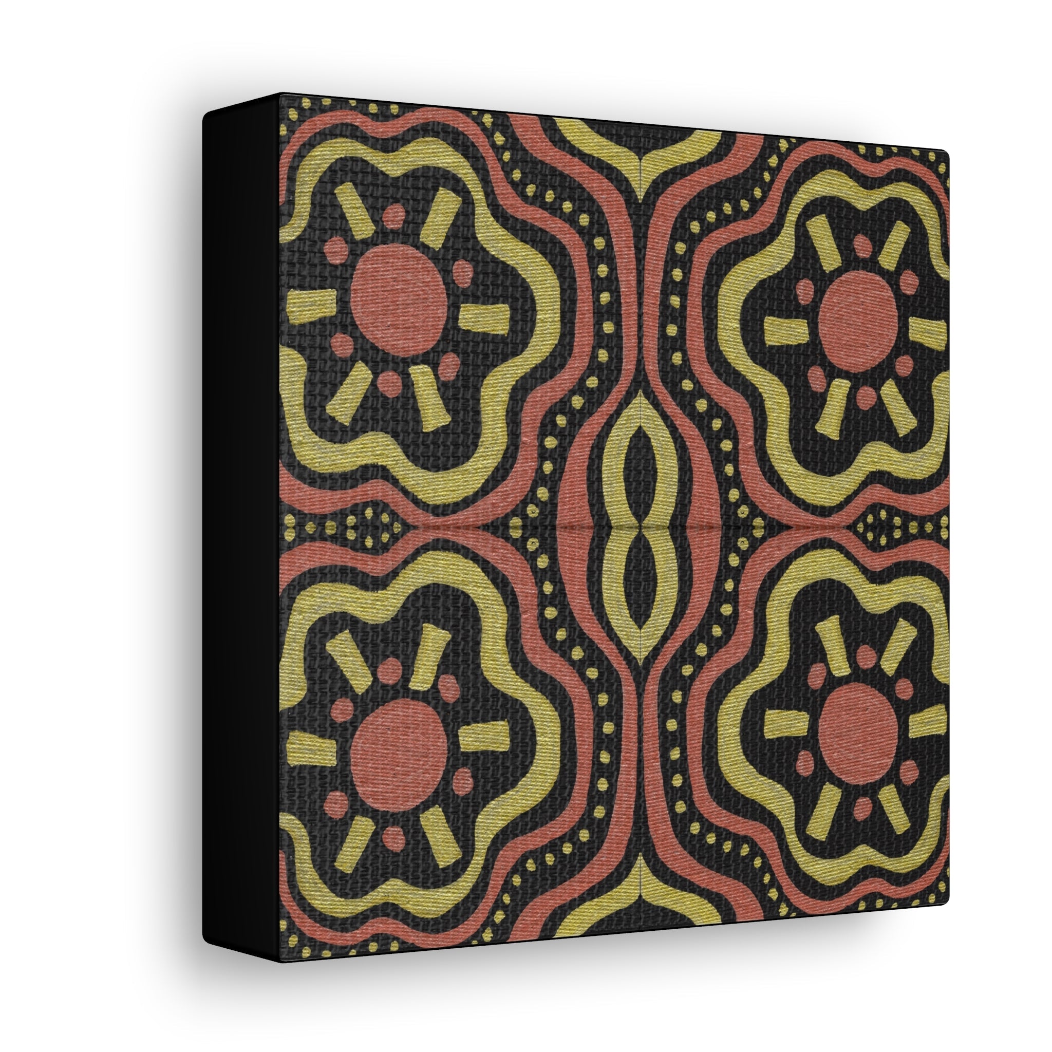 Gold Suns Mosaic Caden Caraco Canvas Gallery Wrap