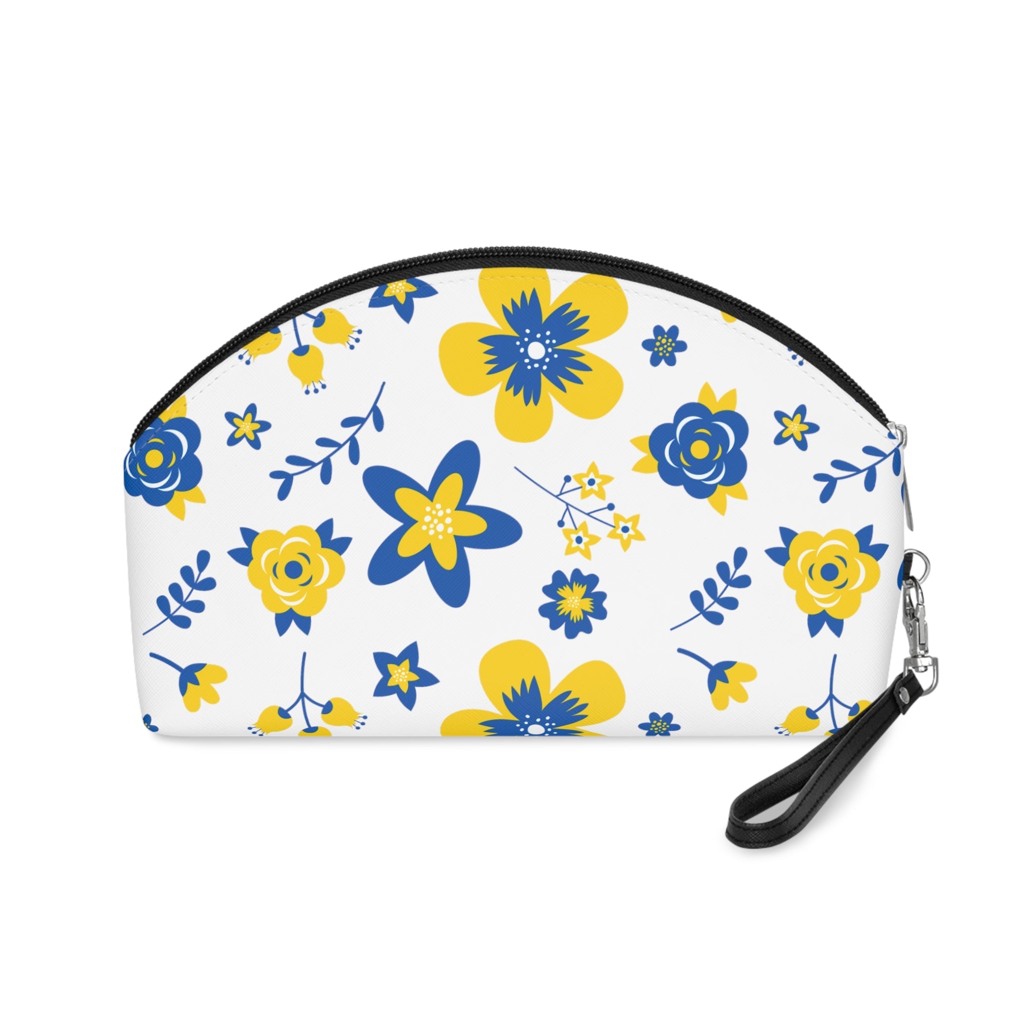 Ukrainian Country Flowers Travel Cosmetic Makeup Bag
