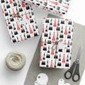 Retro Christmas Trees Mid Century Retro Christmas Print Holiday Gift Wrap Paper - Glossy Or Matte
