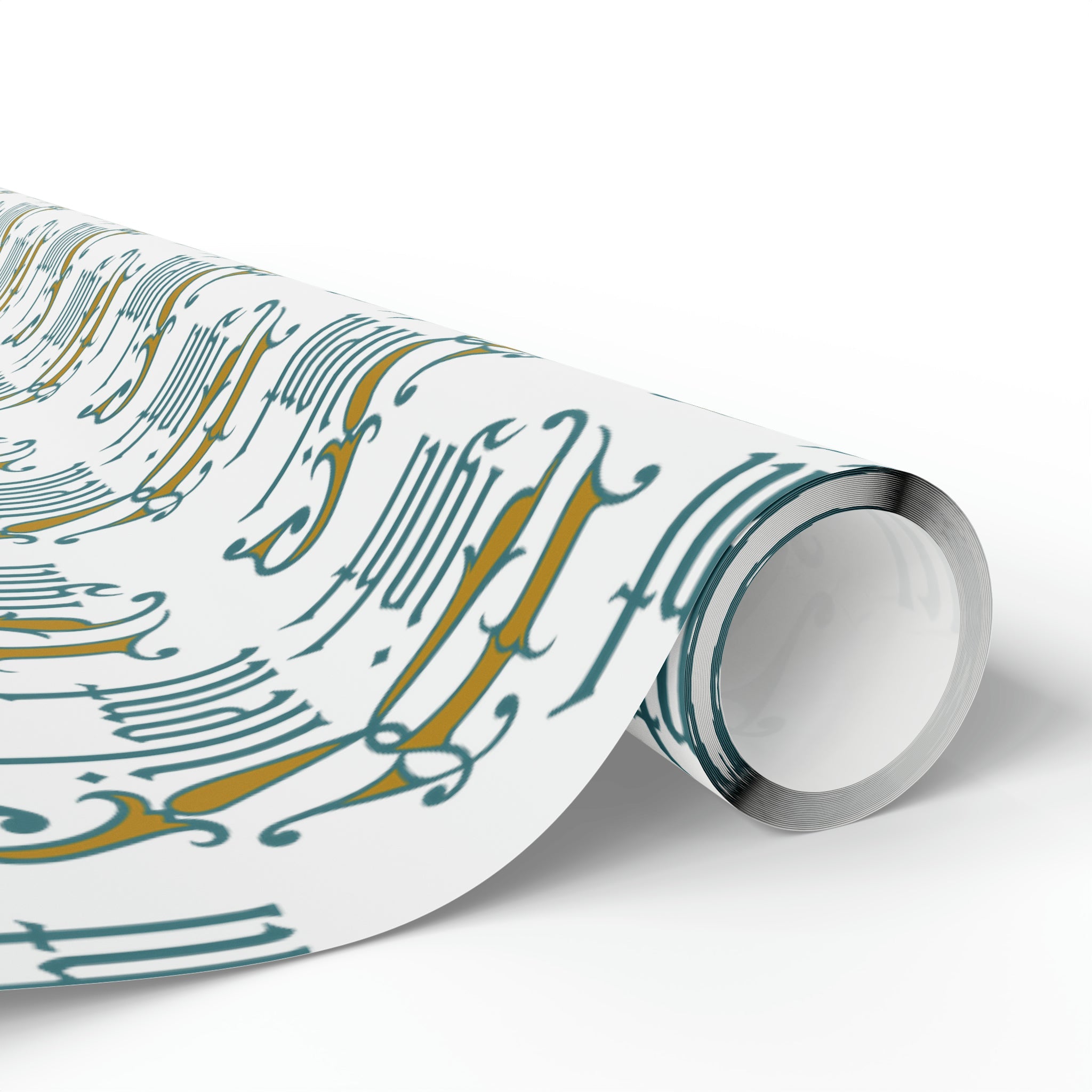 Silent Night Retro Style Christmas Holiday Gift Wrap Paper - Glossy Or Matte