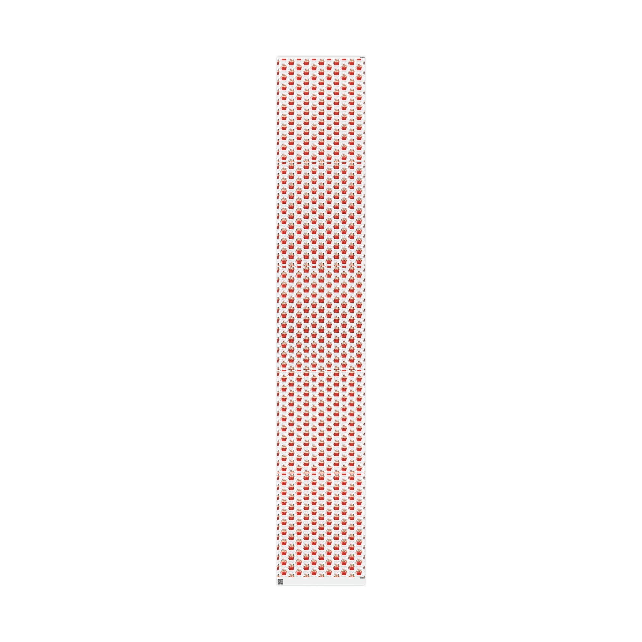 Christmas Wishes Santa In Chimney Mid Century Retro Christmas Style Holiday Gift Wrap Paper - Glossy Or Matte