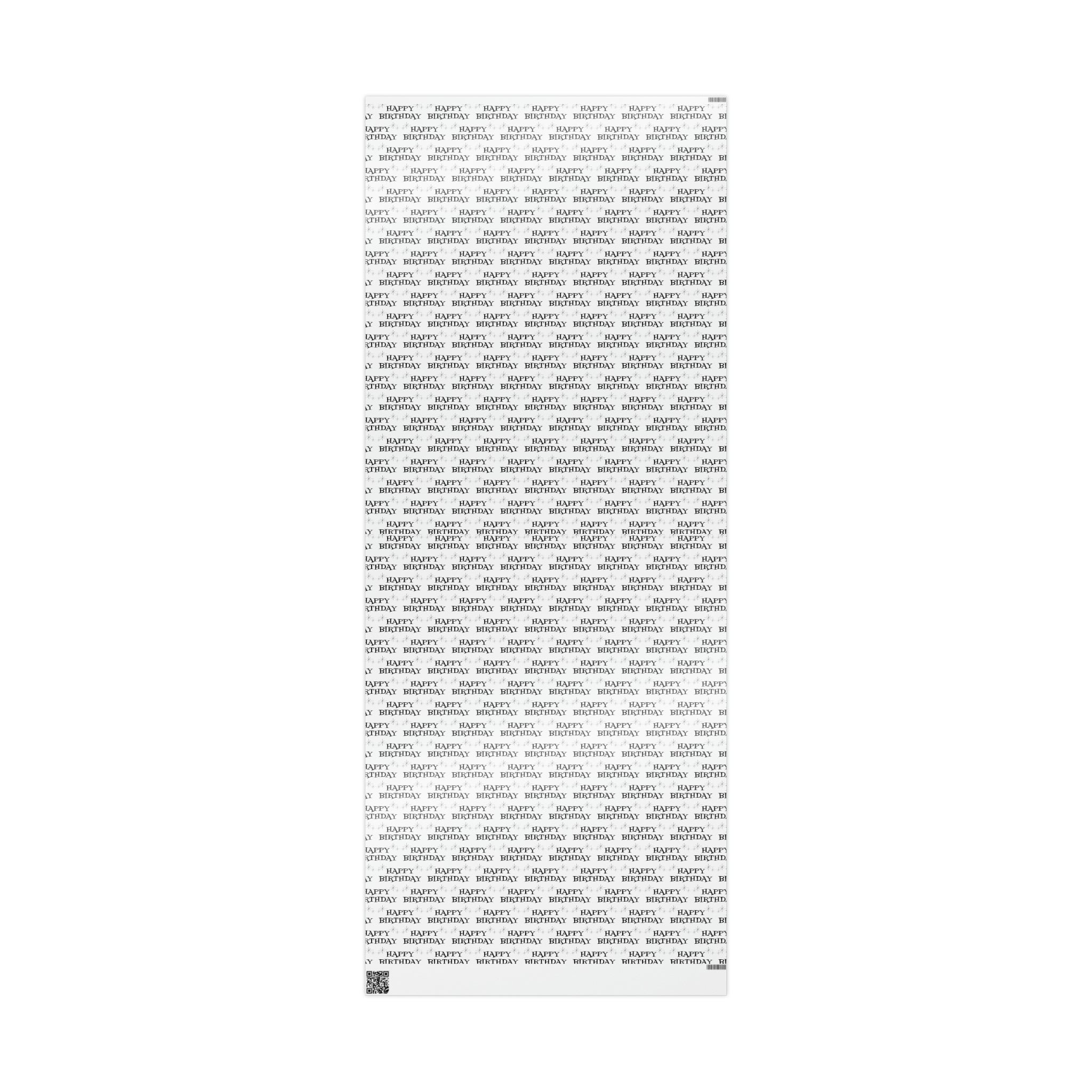 Happy Birthday Stars Atomic Mid Century Retro Style Holiday Gift Wrap Paper - Glossy Or Matte