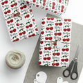 Retro Cherries Be Mine Gift Wrap - Romantic and Stylish Wrapping Paper