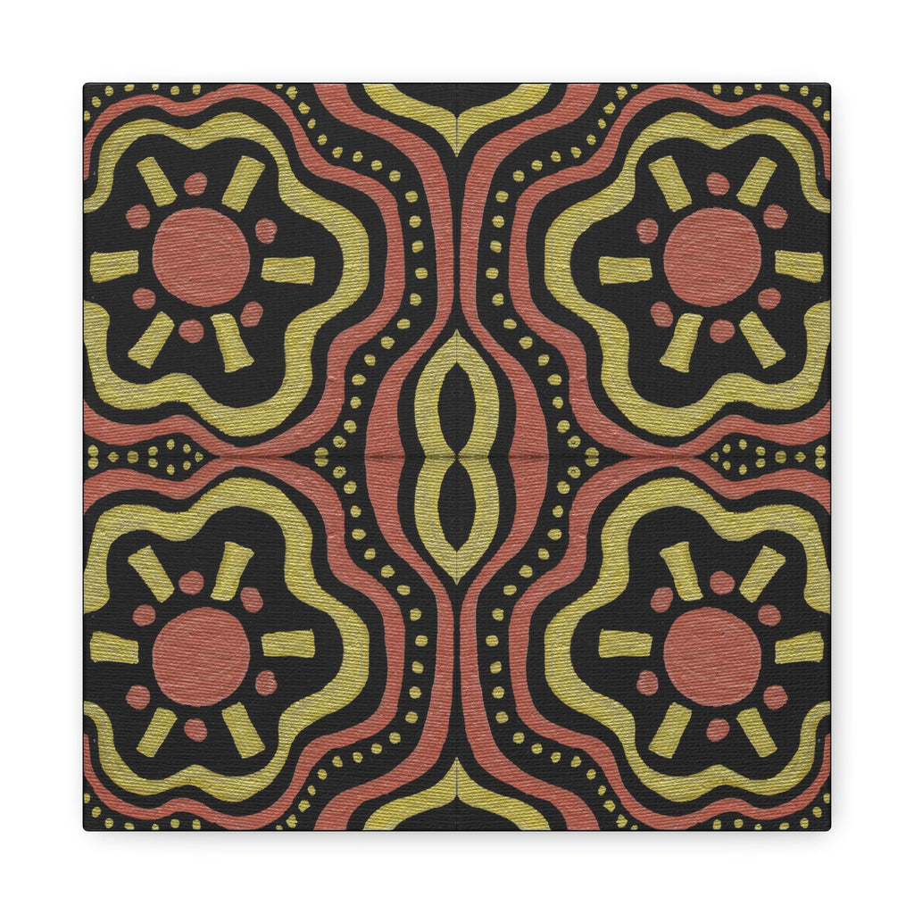 Gold Suns Mosaic Caden Caraco Canvas Gallery Wrap