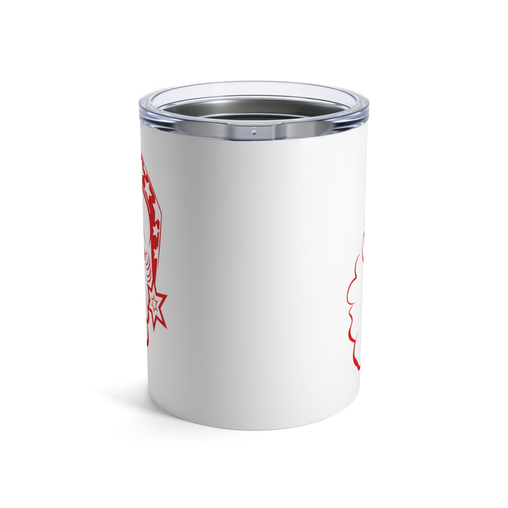 Red Santa Retro Christmas Print Stainless Steel Tumbler 10oz