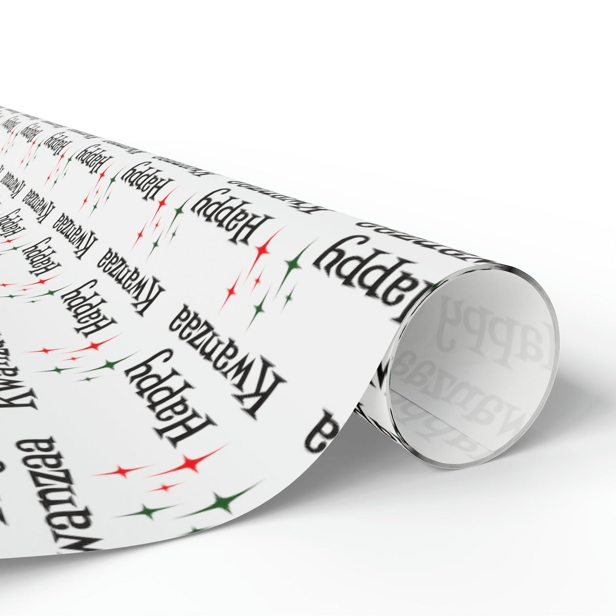 Happy Kwanzaa Starburst Atomic Retro Style Holiday Gift Wrap Paper - Glossy Or Matte