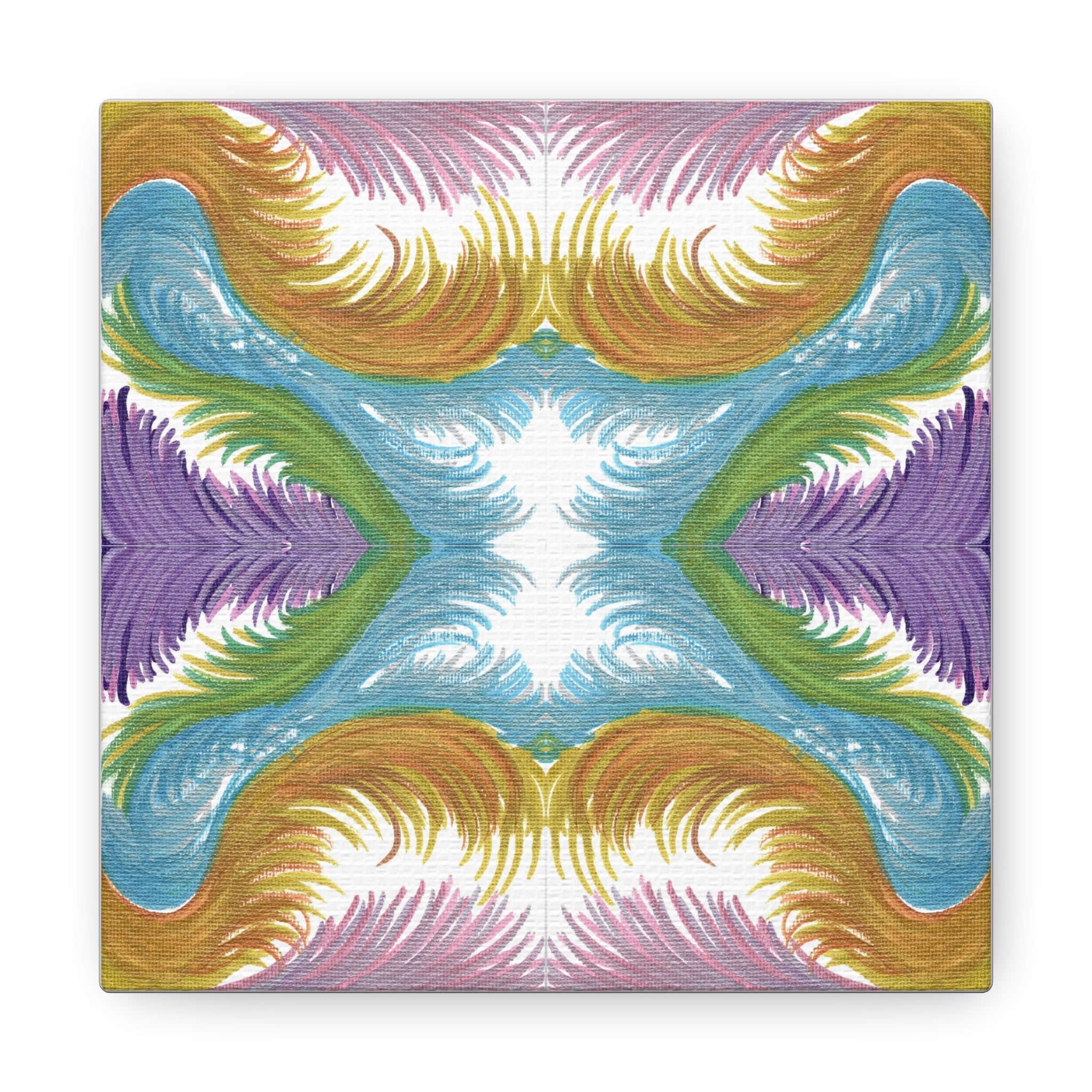 Lyran Feathers Variation 2 Caden Caraco Canvas Gallery Wrap