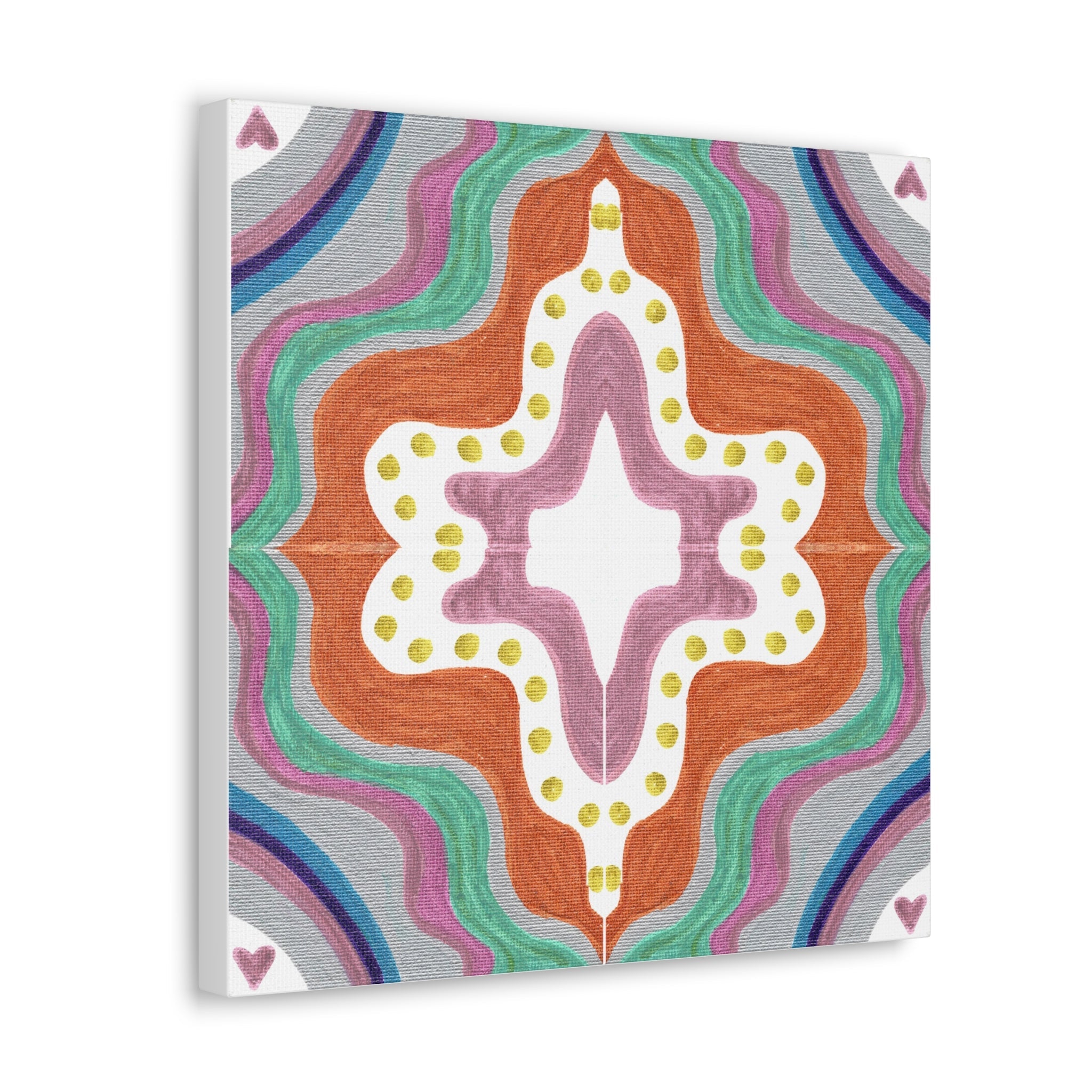 Love Frequency 2 Mosaic Caden Caraco Canvas Gallery Wrap