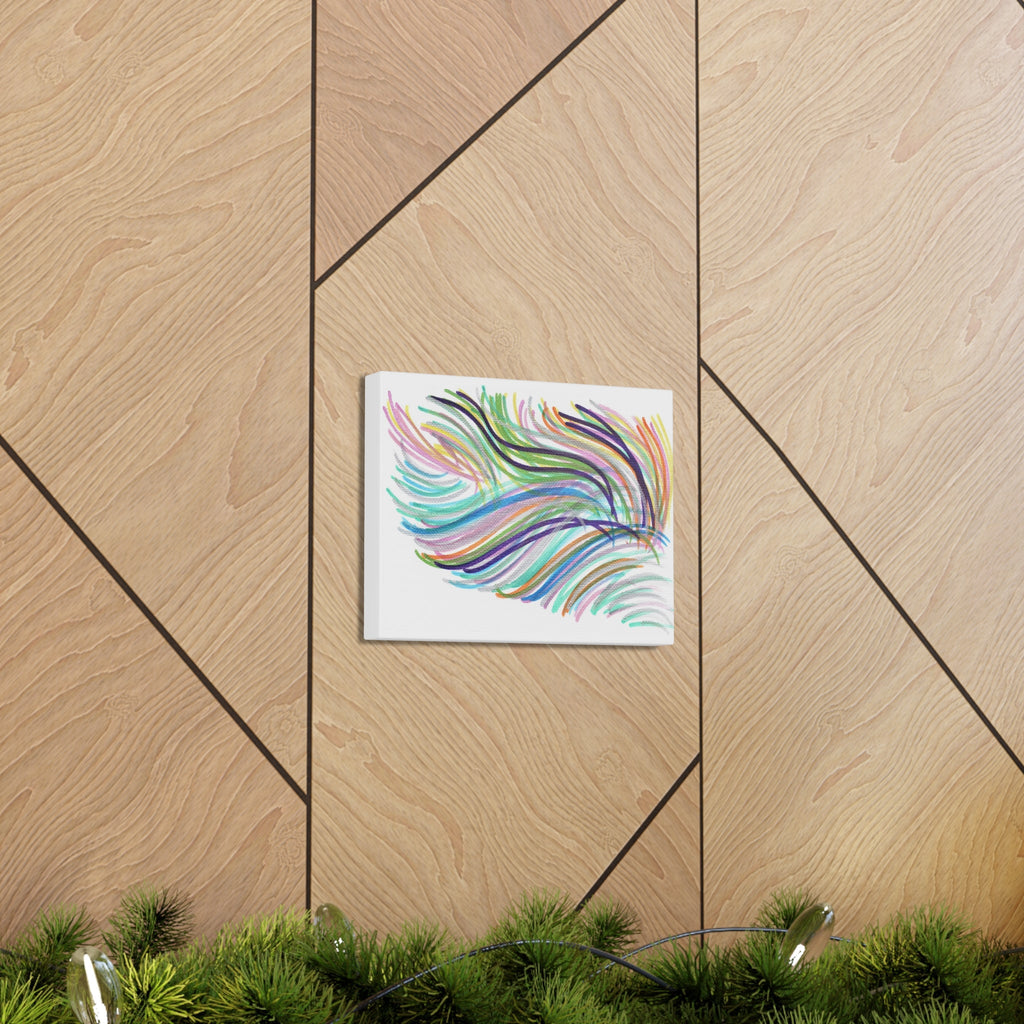 Space Feather Caden Caraco Canvas Gallery Wrap